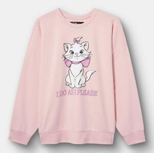 🆕️🎀🐱🎀 DISNEY ARISTOCATS ' MARIE ' CLASSIC FLEECE SWEATSHIRT 🎀🐱🎀